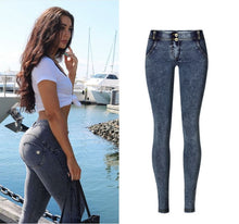Low Waist Push Up Jeans Women Streetwear Skinny Pencil Pants Femme Fashion Super Stretch Slim Soft Legging Denim Pants Mujer