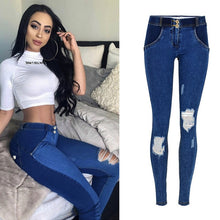 Low Waist Push Up Jeans Women Streetwear Skinny Pencil Pants Femme Fashion Super Stretch Slim Soft Legging Denim Pants Mujer