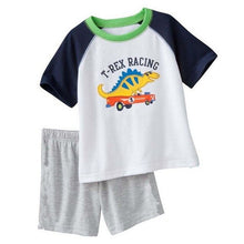 EOICIOI T shirt pants Set Baby Boy Girl Cartoon Pikachu Cat superman clothing set pajamas for kids Children's pajamas summer 2-7