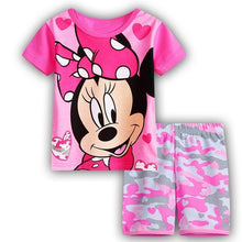EOICIOI T shirt pants Set Baby Boy Girl Cartoon Pikachu Cat superman clothing set pajamas for kids Children's pajamas summer 2-7