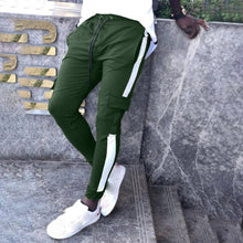 Mens Joggers Patchwork Casual Drawstring Sweatpants Trouser Pants