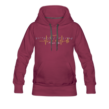 Women’s Premium Me Mine Jean Hoodie - burgundy