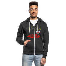 Unisex Reactions of light Fleece Me mine jean Zip Hoodie - charcoal gray